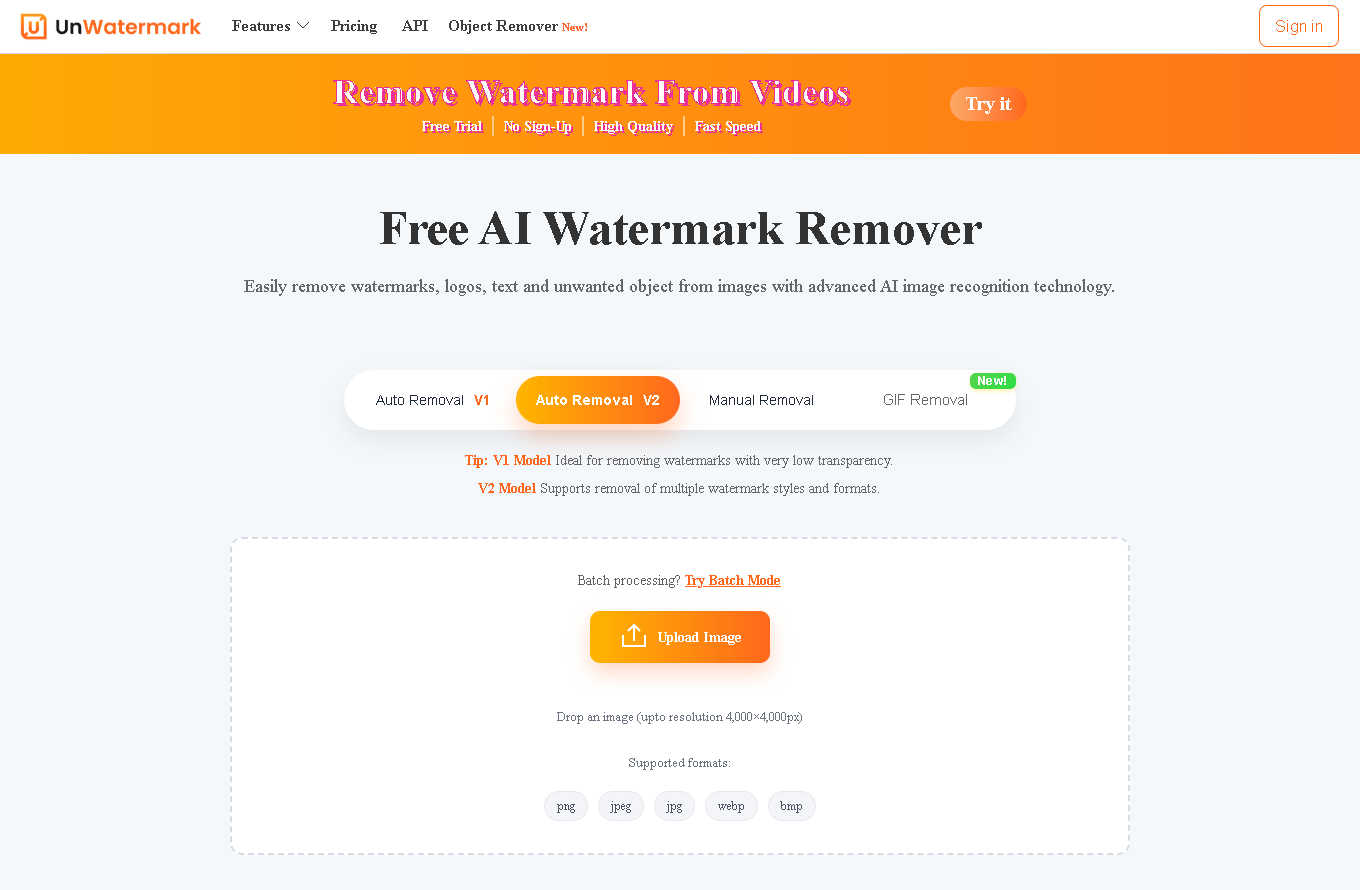Free Watermark Remover